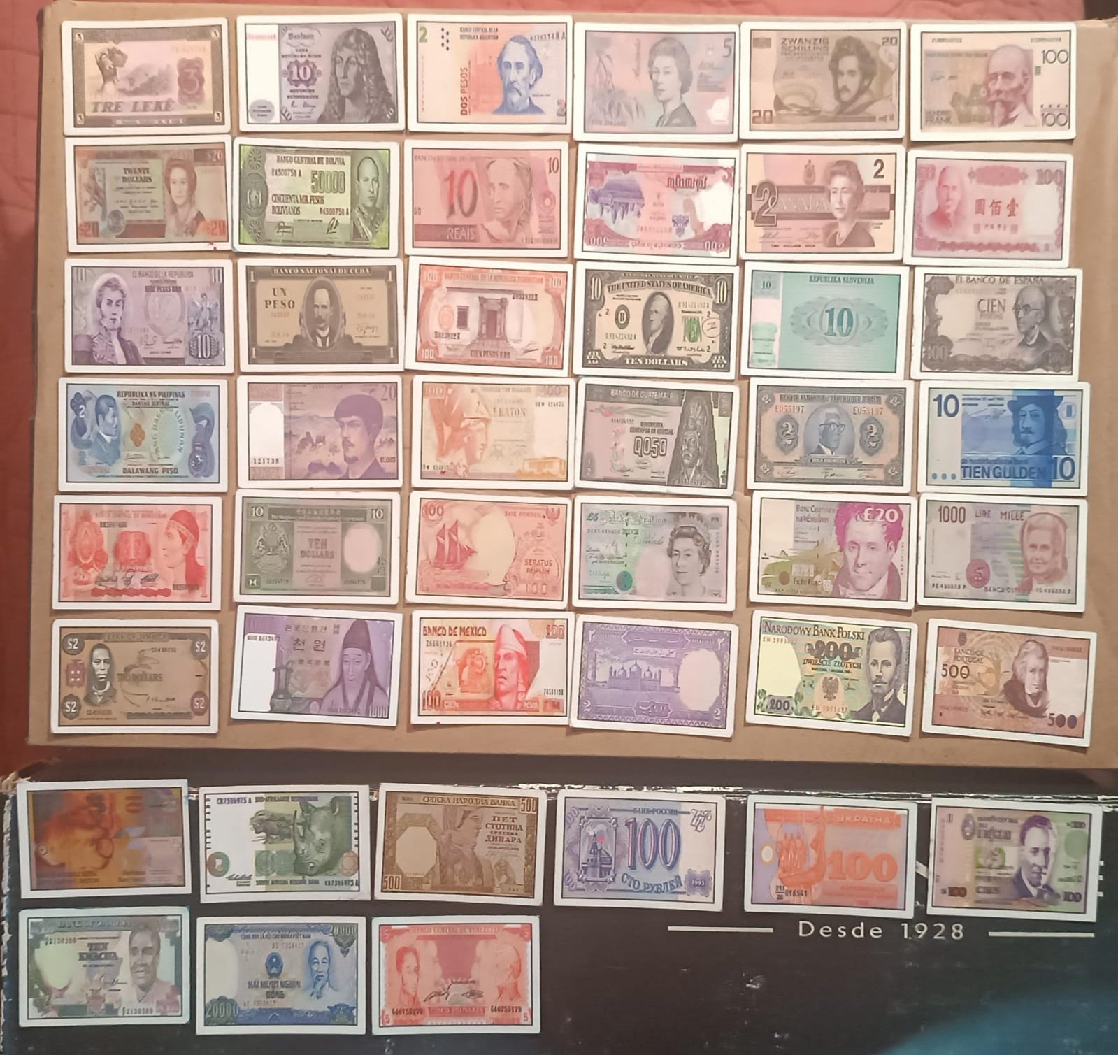 Colección promocional de billetes Evercrips