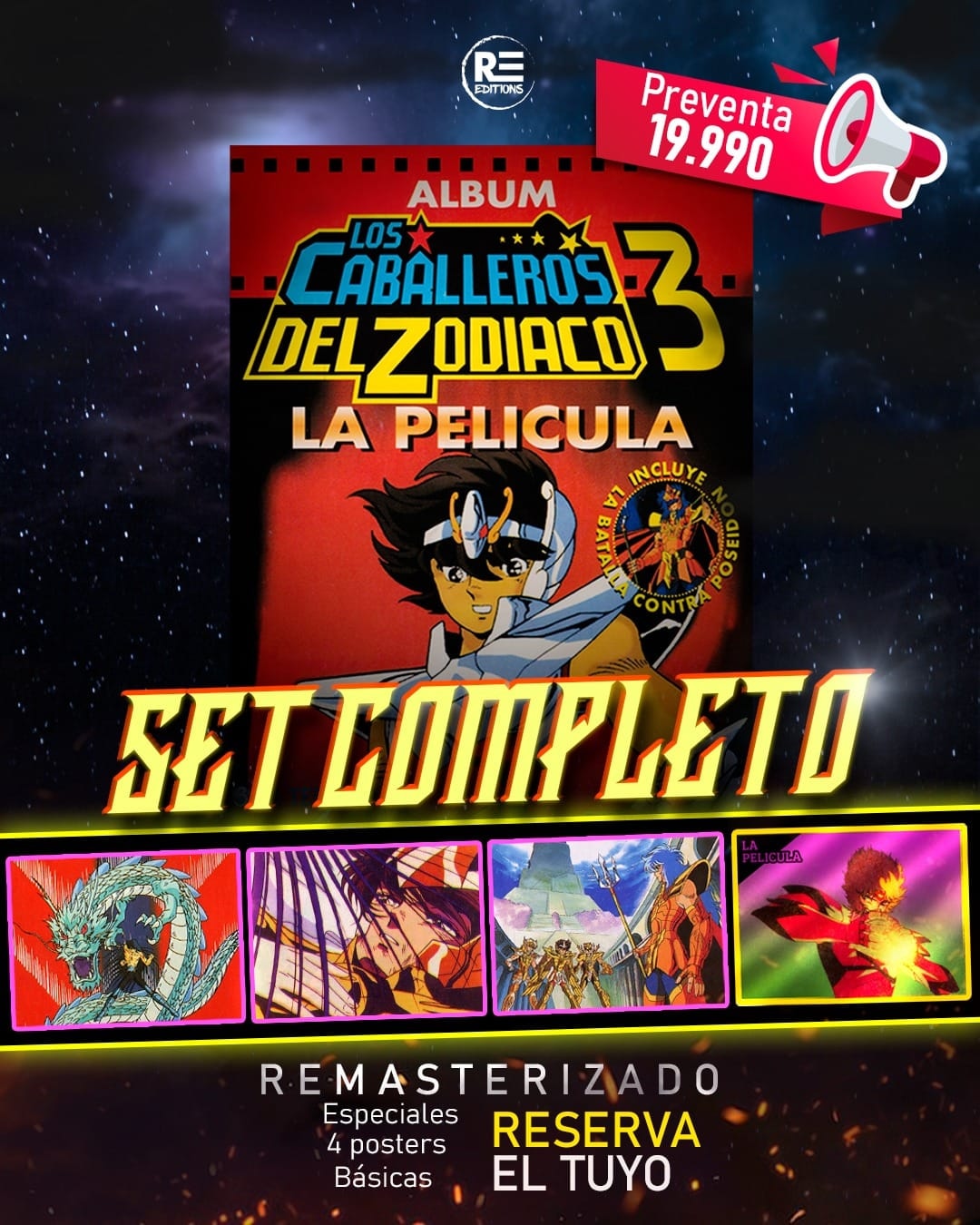 "ATENCIÓN NUEVA PREVENTA ÁLBUM CBZ 3 - LA PELICULA"