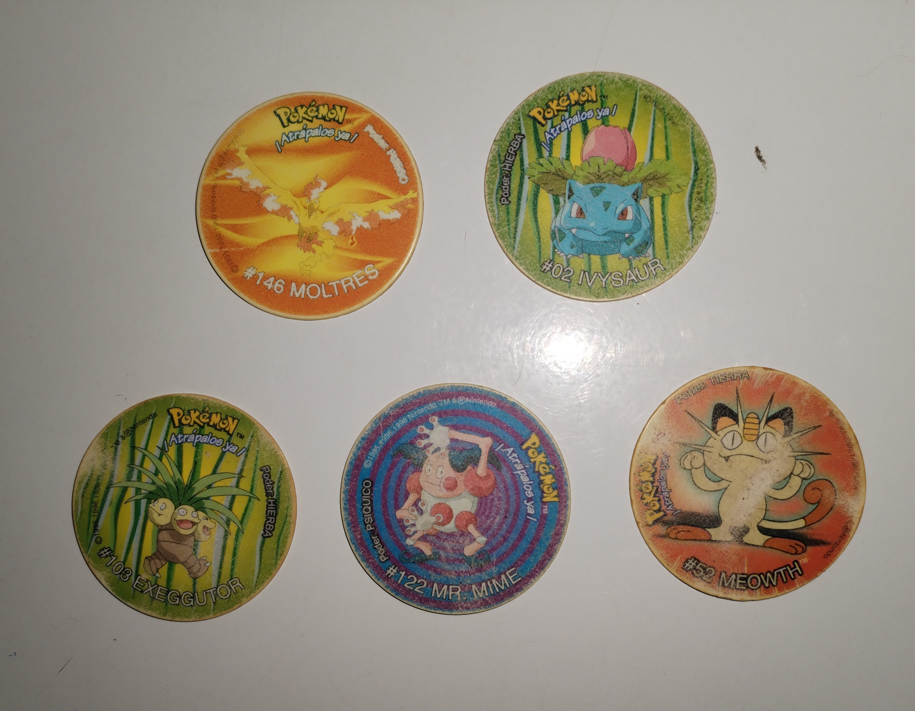 Tazos pokémon promocionales Evercrips