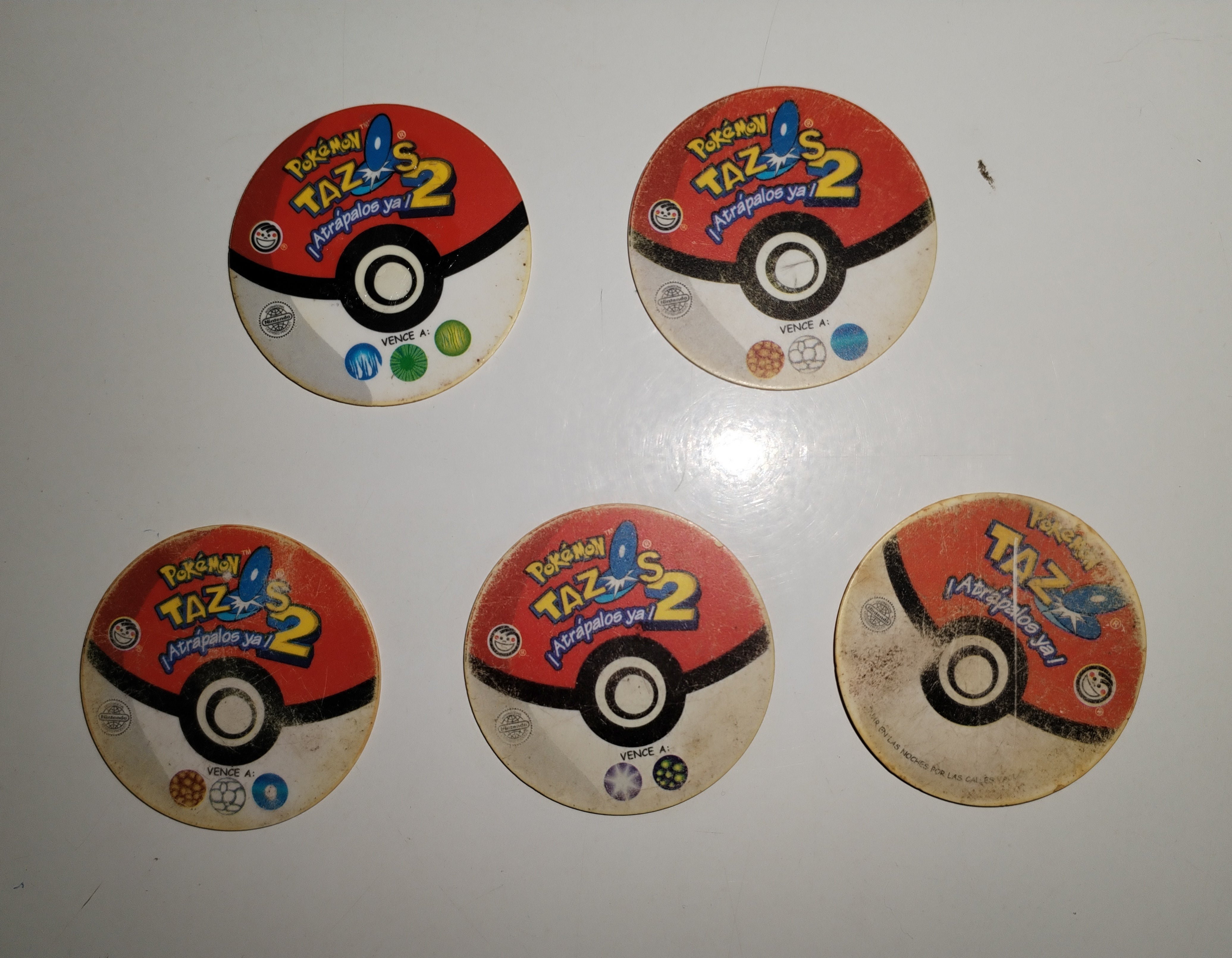 Tazos pokémon promocionales Evercrips